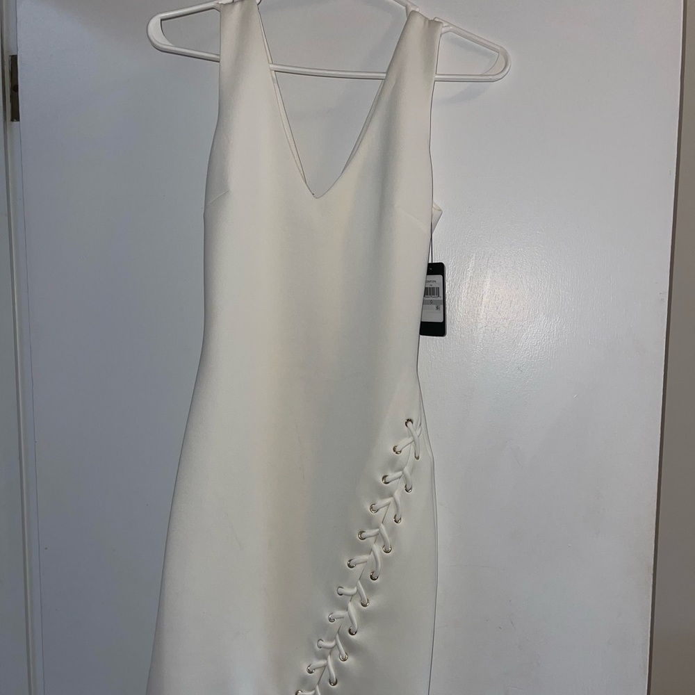 GUESS white bodycon dress